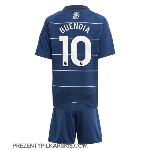 Stroje piłkarskie Aston Villa Emiliano Buendia #10 Koszulka Trzeciej dla dzieci 2024-25 Krótki Rękaw (+ szorty)